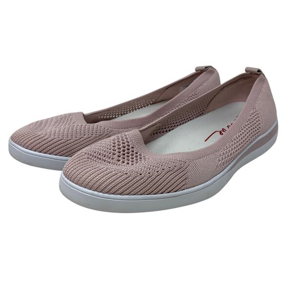 ED Ellen Degeneres Afuera Slip On Ballet Flats Womens Size 10 Pink Mesh - Picture 2 of 6